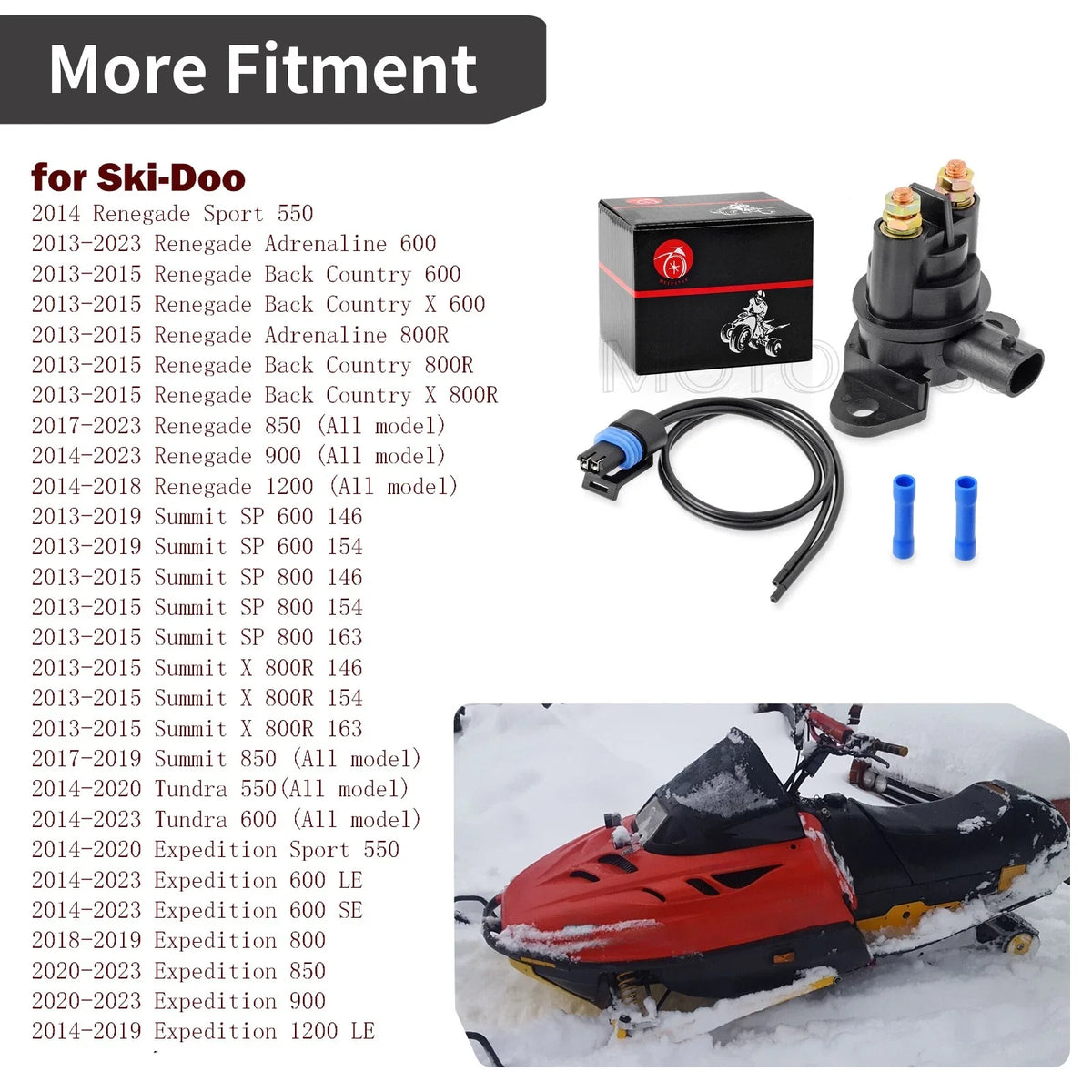 Starter Solenoid Relay for Ski-Doo Freeride 800R E-Tec (2013–2017)
