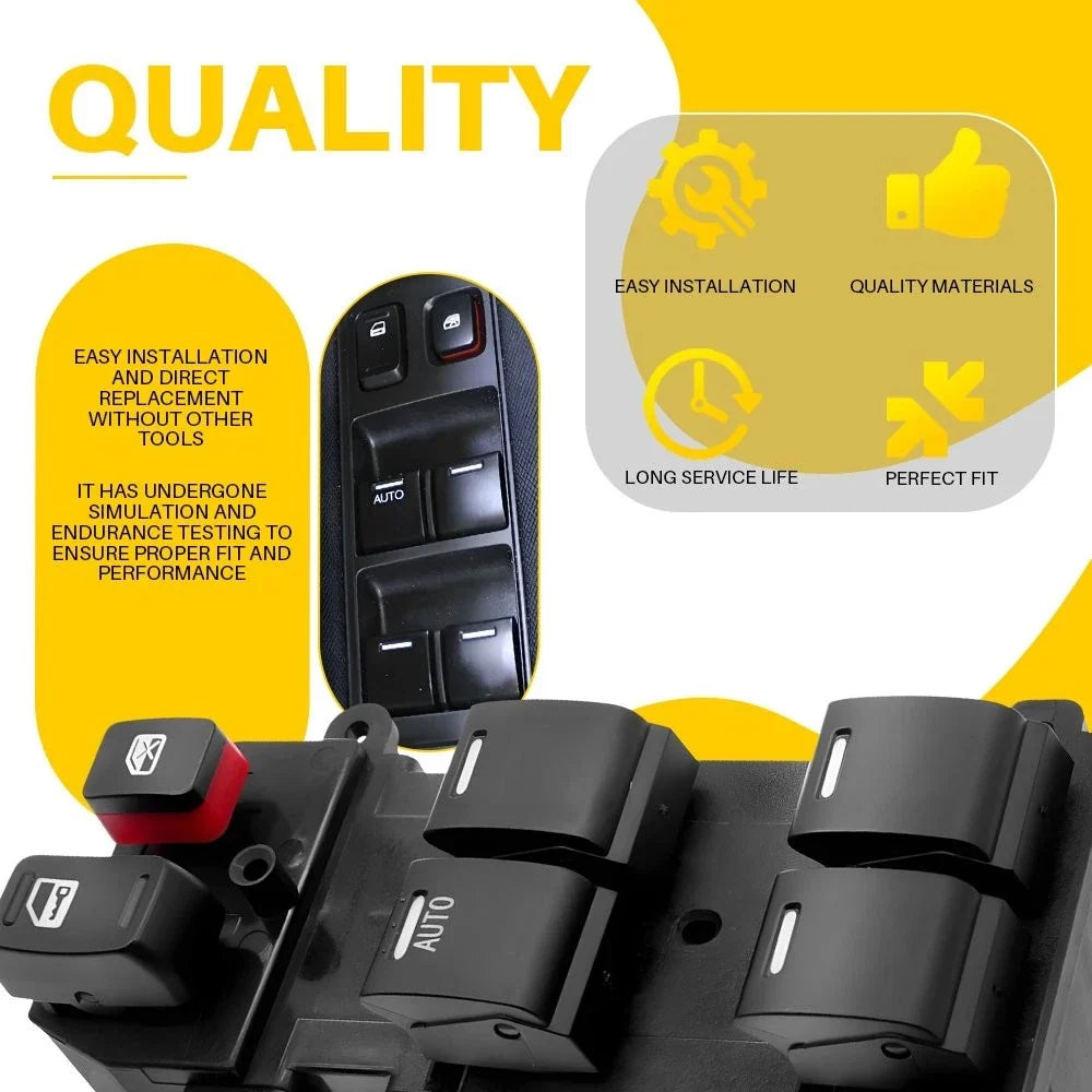 Front Driver Side Window Switch for Honda Fit 2009 to 2014