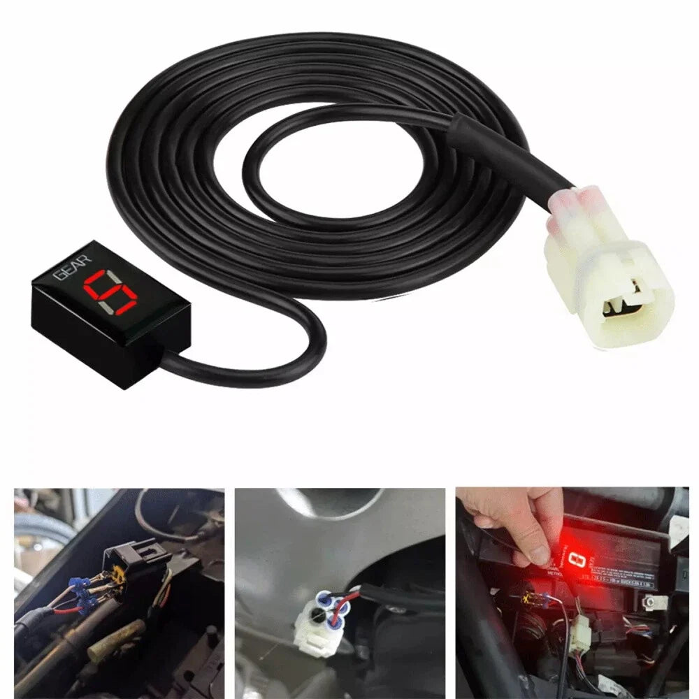 Red LED Gear Indicator for Honda CBR600RR CB400F CBR600F CBR1000RR (2003–2023)