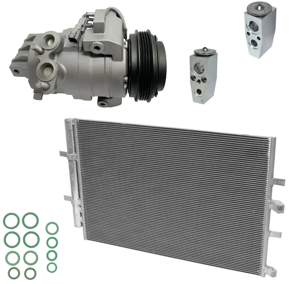 AC Compressor Kit With Condenser for Ford Transit-350 HD 3.5L 2019–2019