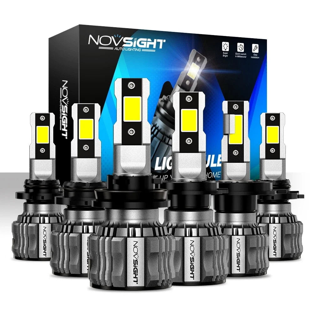 LED Headlight Bulbs 2X H4 H11 H13 9005 9006 for Hilux N70
