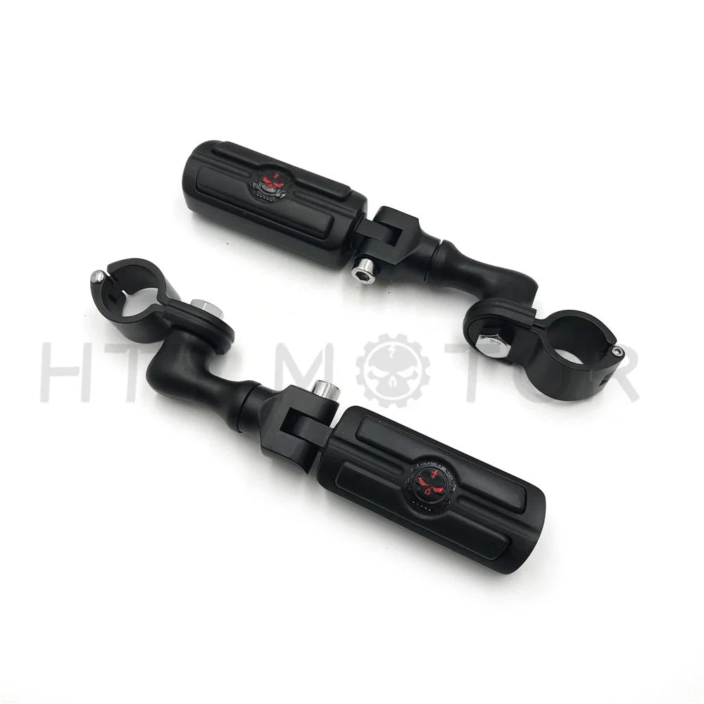 Crash Bar Engine Guard Footpeg with 1 1/2" O-ring for Universal Fit