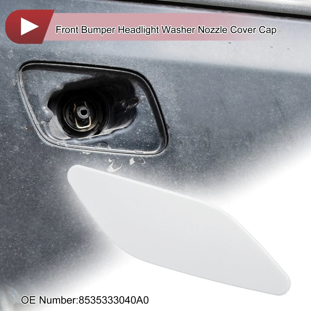 Washer Nozzle Cover - Front Right for Lexus ES300h 2019-2022, White