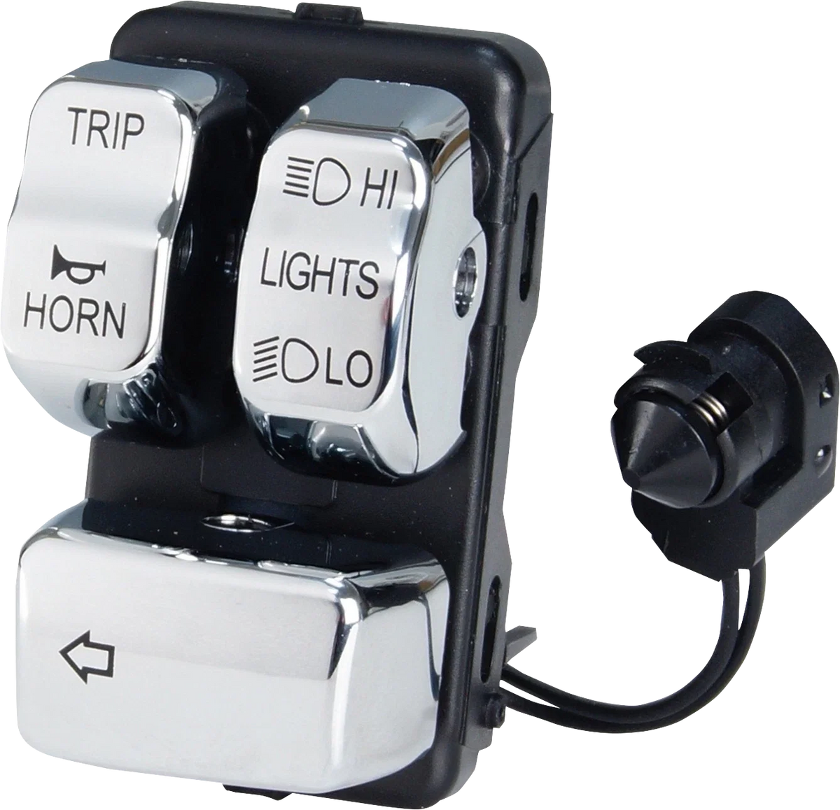 Can Bus Handlebar Control Module - Left - Chrome for Harley Davidson