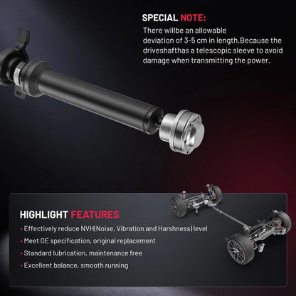 Rear Prop Shaft Assembly for Cadillac CTS 3.6L 6.2L 3.0L 2008-2014