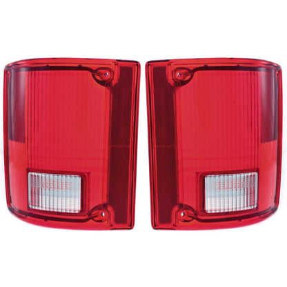 Tail Light Lens Set of 2 for GMC K1500 (1988–1991)