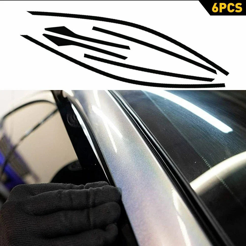 6x Chrome Delete Blackout Vinyl Trims for Honda Civic Sedan (2016–2021)