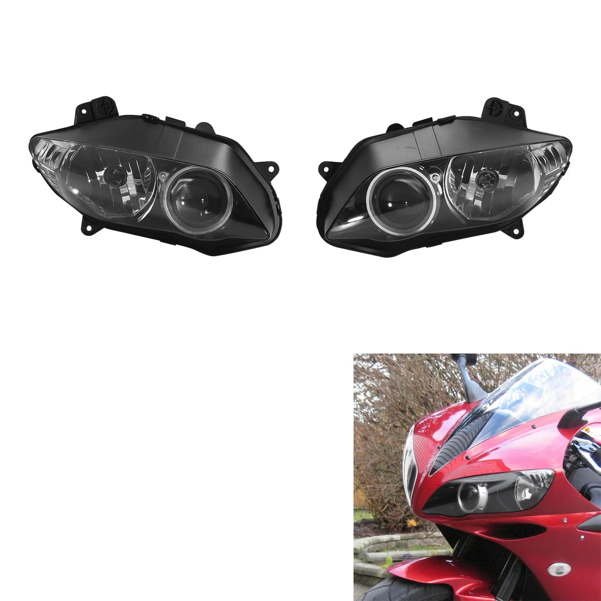 Headlight Assembly for Yamaha YZF R1 Model (2004-2006)