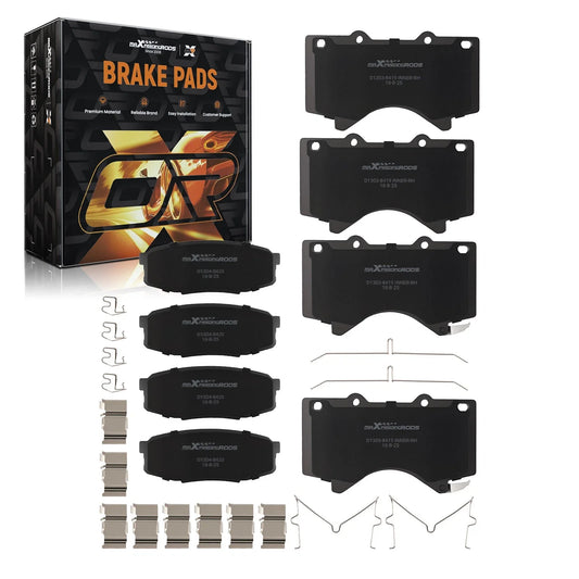 Set of 4 Ceramic Brake Pads for Lexus LX570 (2008–2021) P-1303 P-1304