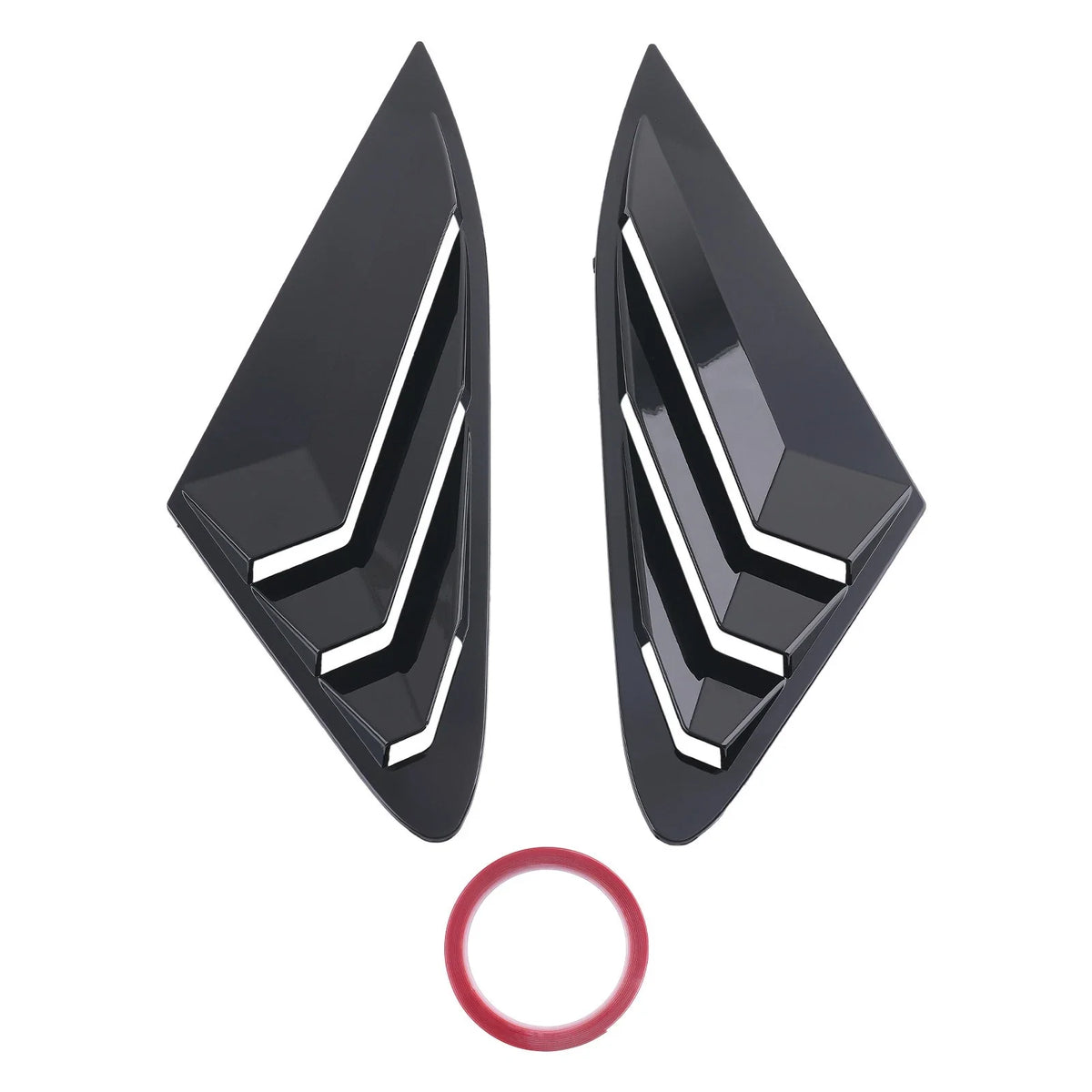 Car Side Louvers for Kia K5 (2021–2025) Window Quarter Black