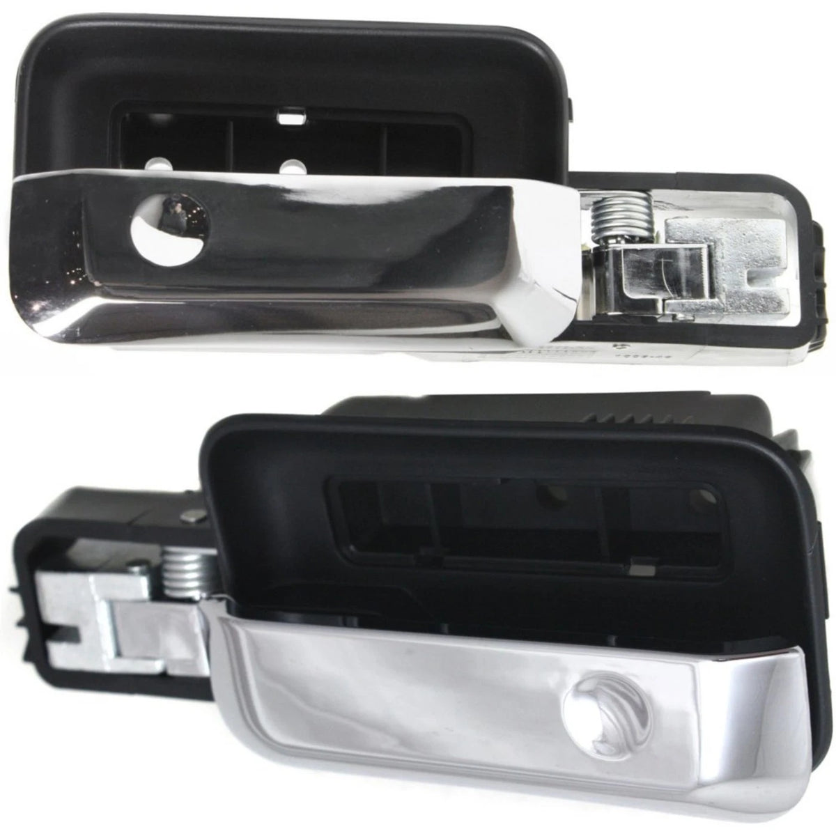2X Door Handle Set for Ford F-150 (2004–2008) Power Locks Black Chrome Lever