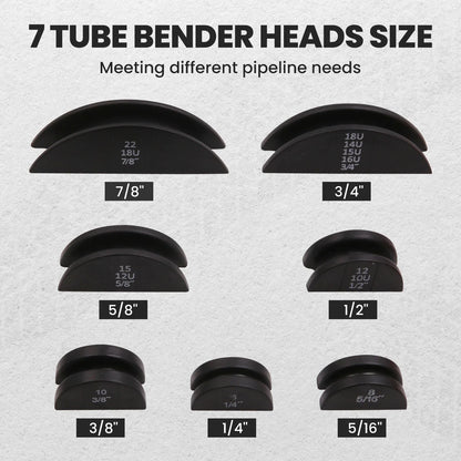 Pipe Bender Tool Kit for HVAC Refrigeration (2010-2023) - Ratcheting
