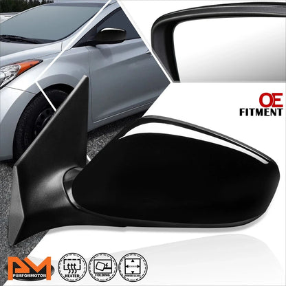 Heated Powered Rear View Mirror Left Side for Hyundai Elantra Sedan 2011-2013
