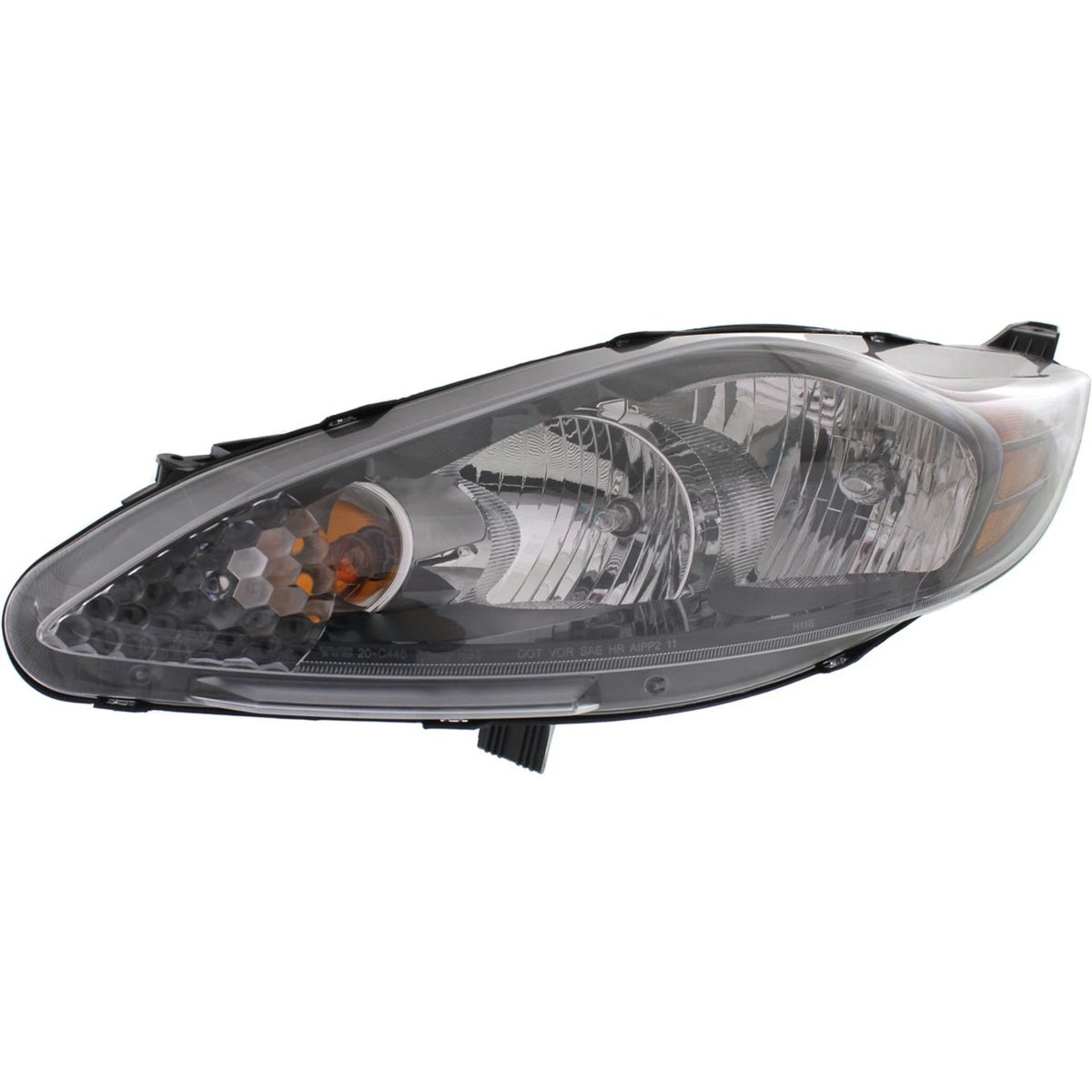 Driver Side Headlight for Ford Fiesta (2012–2013) Halogen with Bulb