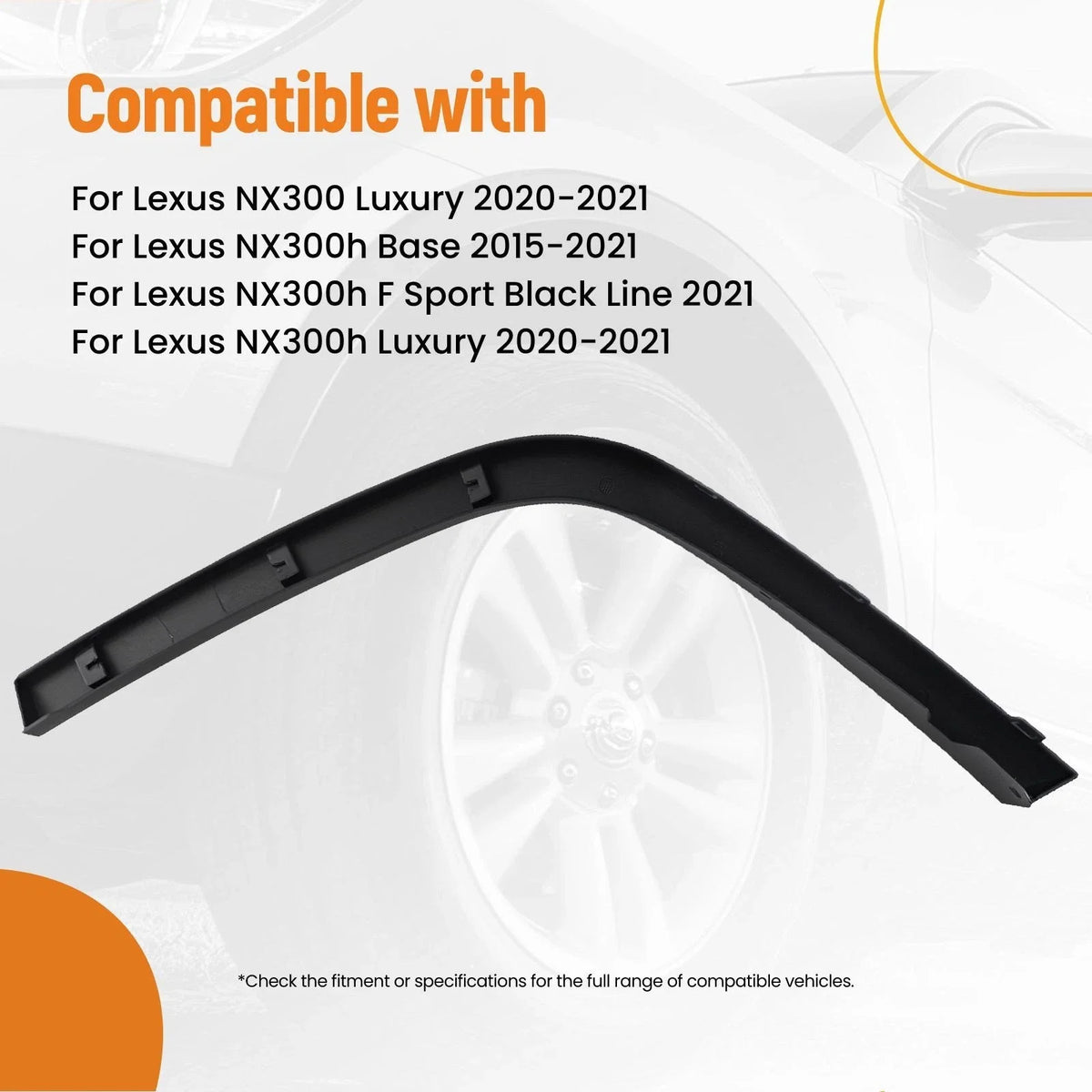 Fender Flare Molding for Jeep Grand Cherokee (2011-2021) Rear Right