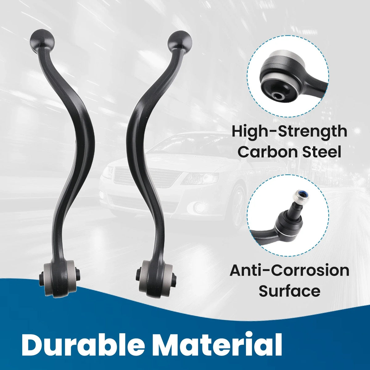 6 Front Lower Control Arms for Lincoln MKZ (2007-2012) Suspension Kit