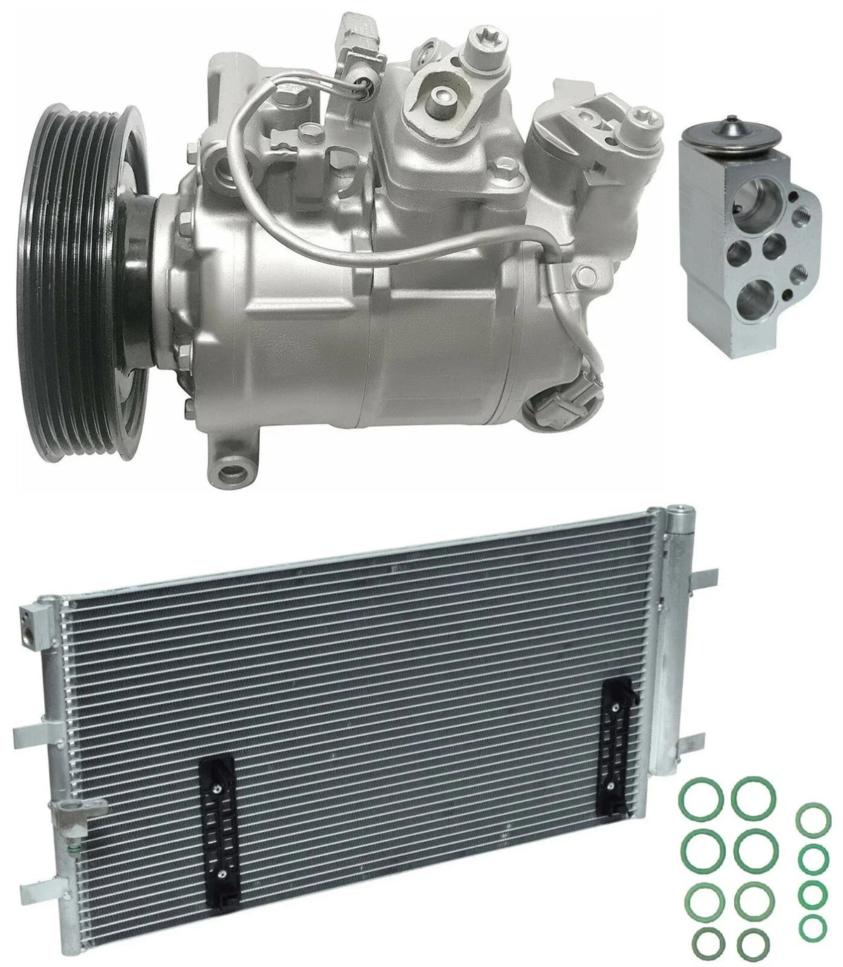 AC Compressor Kit With Condenser for Audi A5 2.0L (2011–2016)
