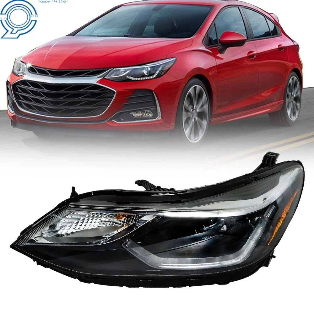 Halogen Headlight for Chevy Cruze (2016–2018) Projector w/ LED DRL Driver Left