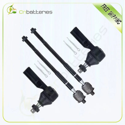 4-Piece Inner Outer Tie Rod Set for Chevy Prizm 1993-2002