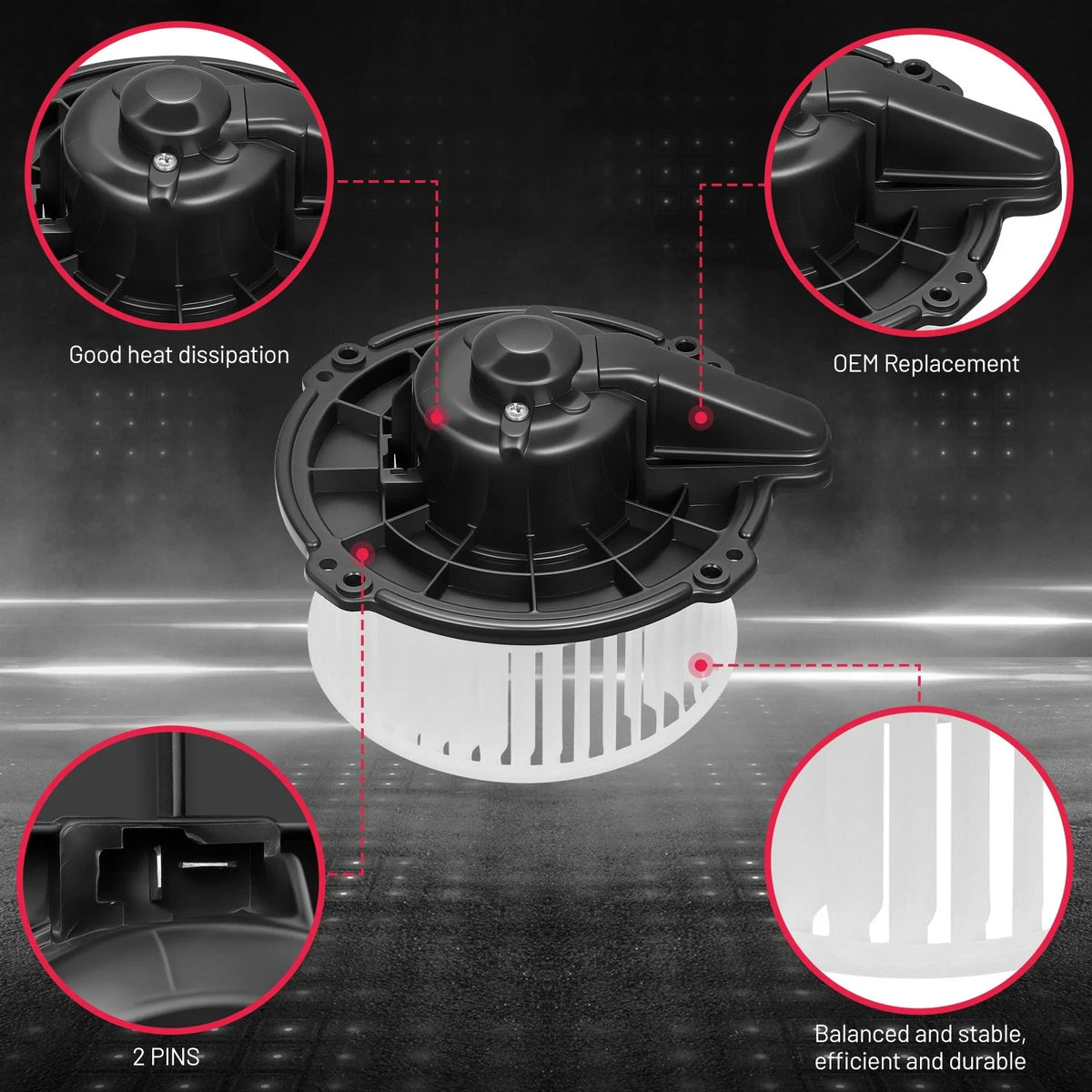 Heater Blower Motor for Isuzu Rodeo Sport (2001–2003) & Amigo (2000) 2.2/3.2