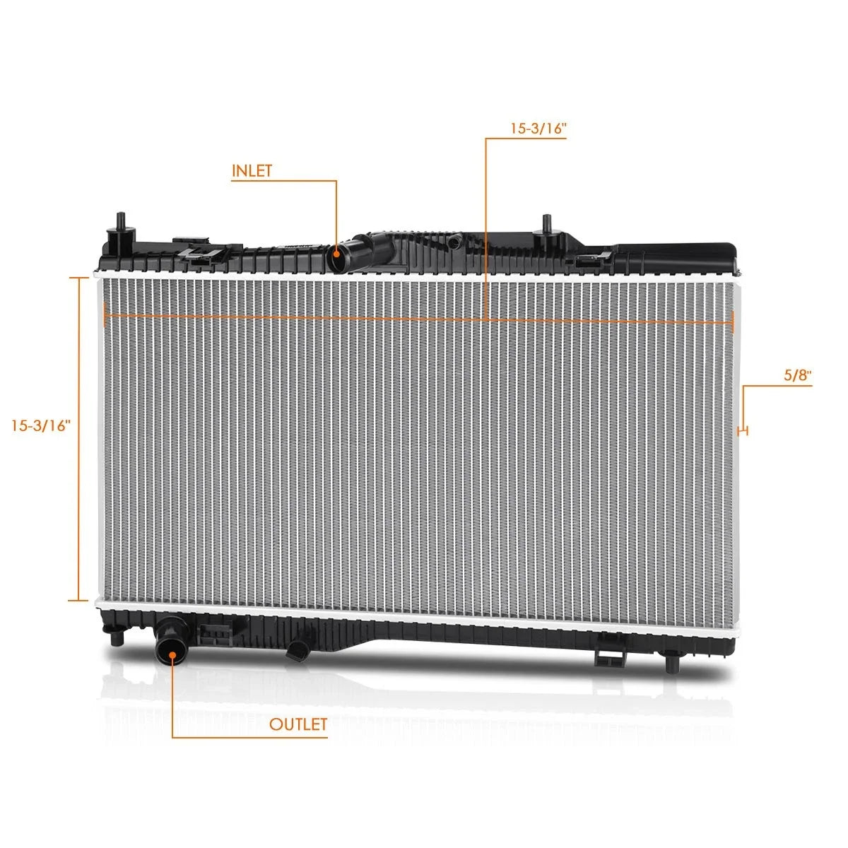 Aluminum Cooling Radiator DPI-13826 for Ford Ecosport (2018–2022)