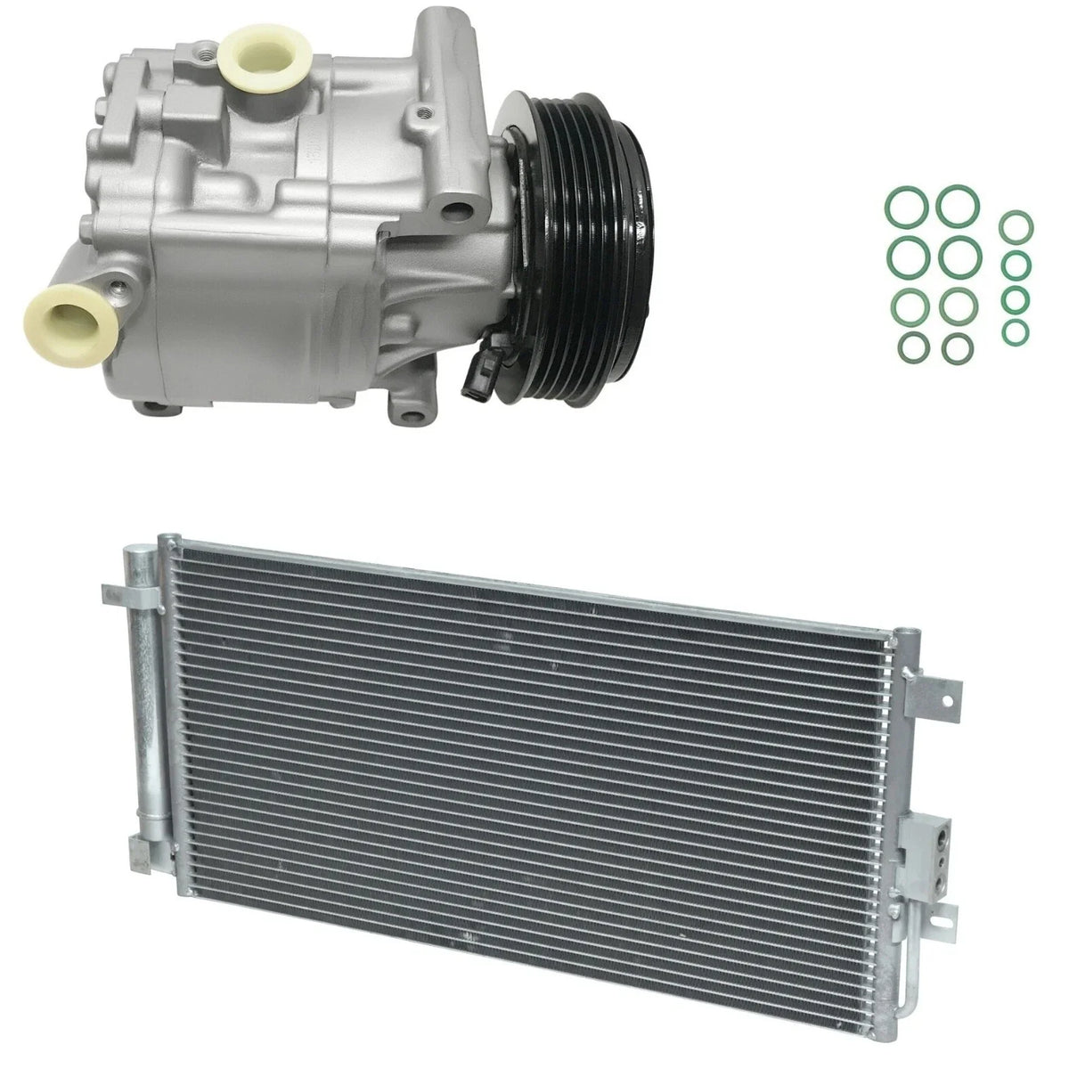 AC Compressor Kit with Condenser for Fiat 500 1.4L (2019–2019)