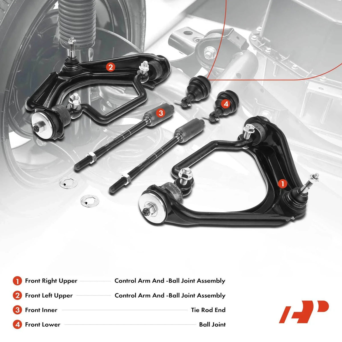 Control Arm Ball Joint Tie Rods for Ford Explorer/Mercury 2002-2005