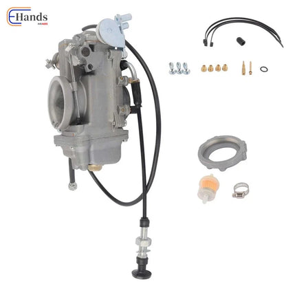 42mm Carburetor and Choke Cable Set for Harley Davidson Evo Twin Cam