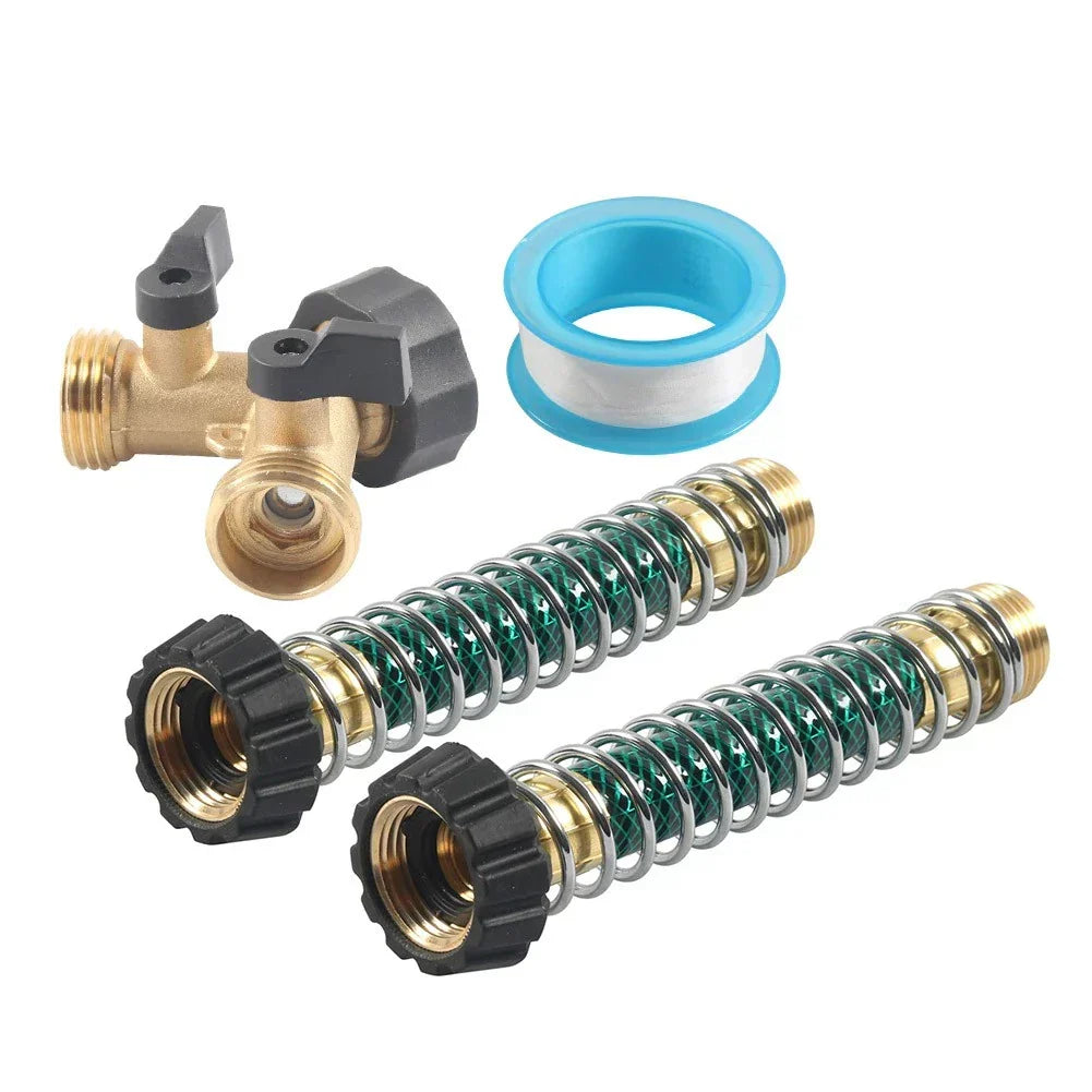 Coiled Spring Protector for 3/4" Hose Splitter Connector - Garden Hose