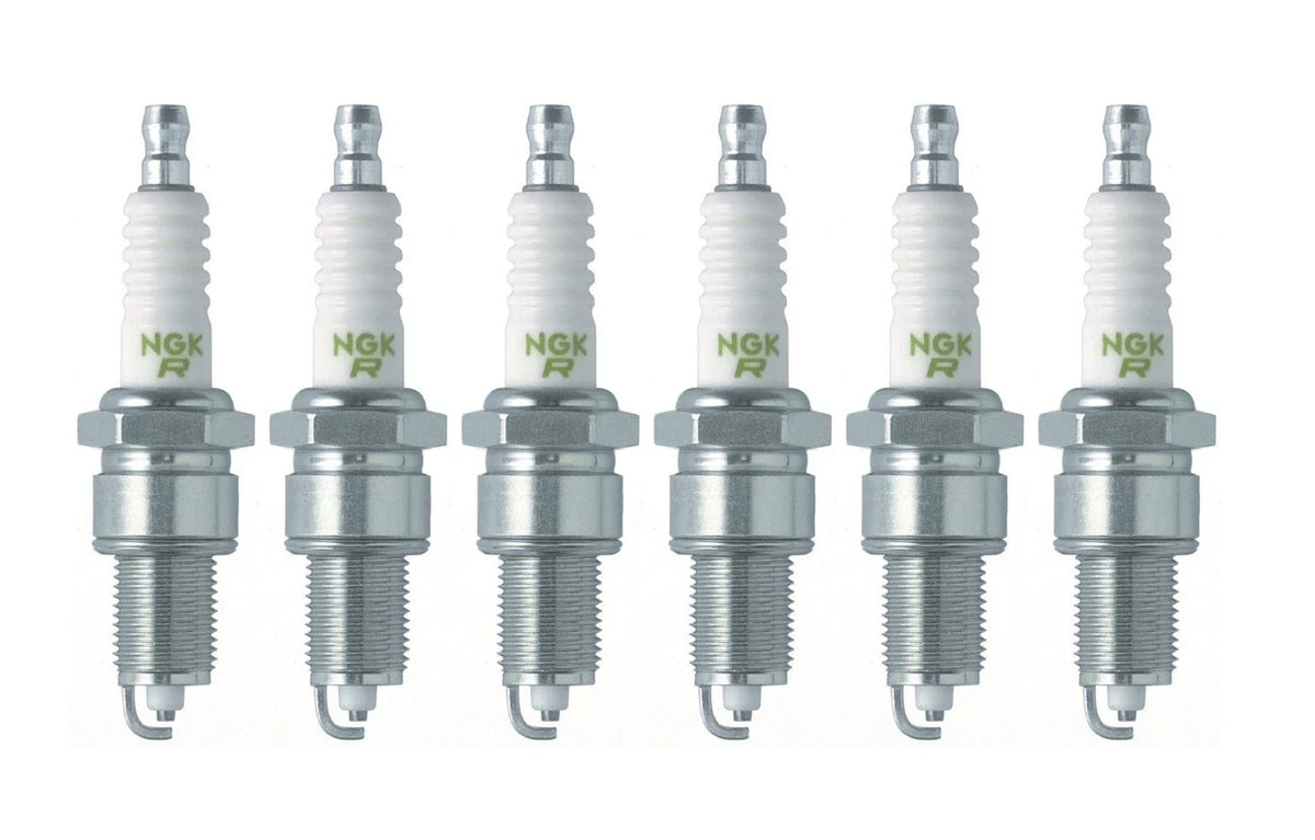 Set of 6 NGK V-Power Spark Plugs for BMW E23 E24 E28 E30 E32 E34 E36 (1977–1999)