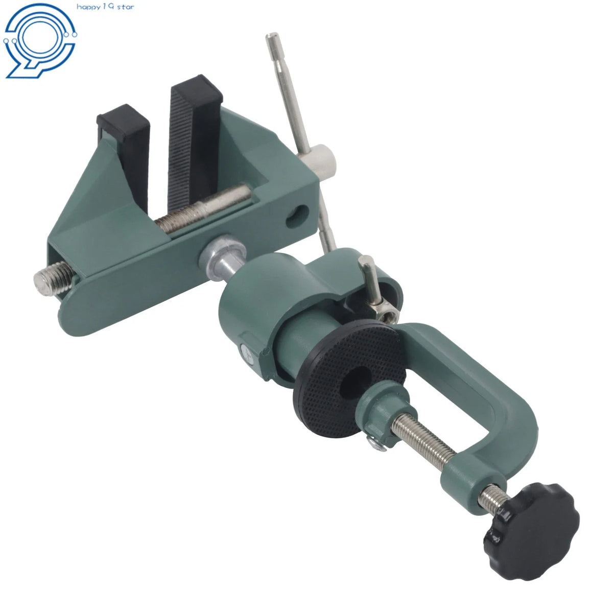 3" Bench Clamp with Swivel Rotation for Universal Workbench