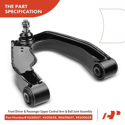 2X Upper Control Arms with Ball Joints for Nissan Frontier Xterra 2000-2015
