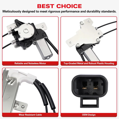 Rear RH Power Window Regulator & Motor for Pontiac Grand Prix (1997–2003)