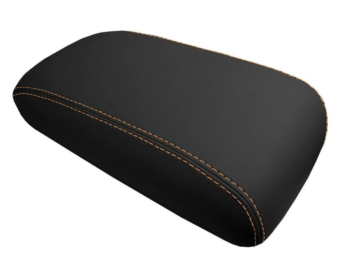 Leather Console Lid Armrest Cover for Lexus SC300 SC400 (1992–2000) Orange Stitch