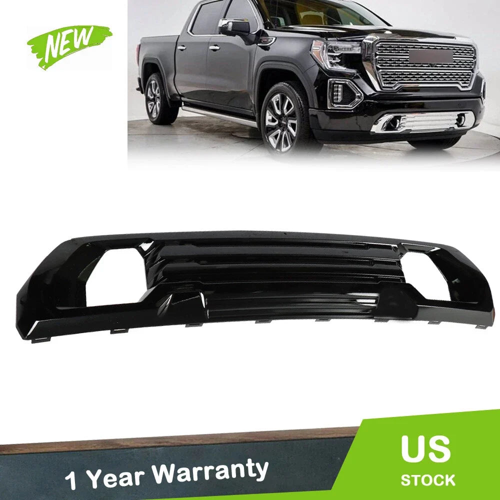 Front Bumper Lower Trim for GMC Sierra 1500 AT4/Denali (2019–2021) Black