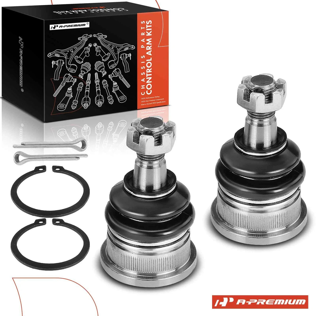 2X Front Upper Side Ball Joint for Nissan Titan (2004–2015) Armada (2017)