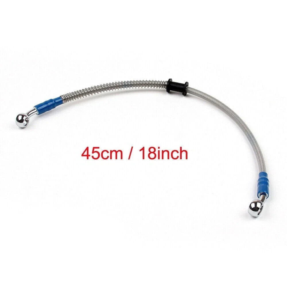M10 Brake Oil Hose Line with Banjo Fitting for Universal Applications (45cm)