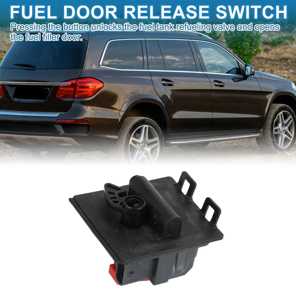 Fuel Door Release Switch Black for A200 Mercedes-Benz 2013-2018