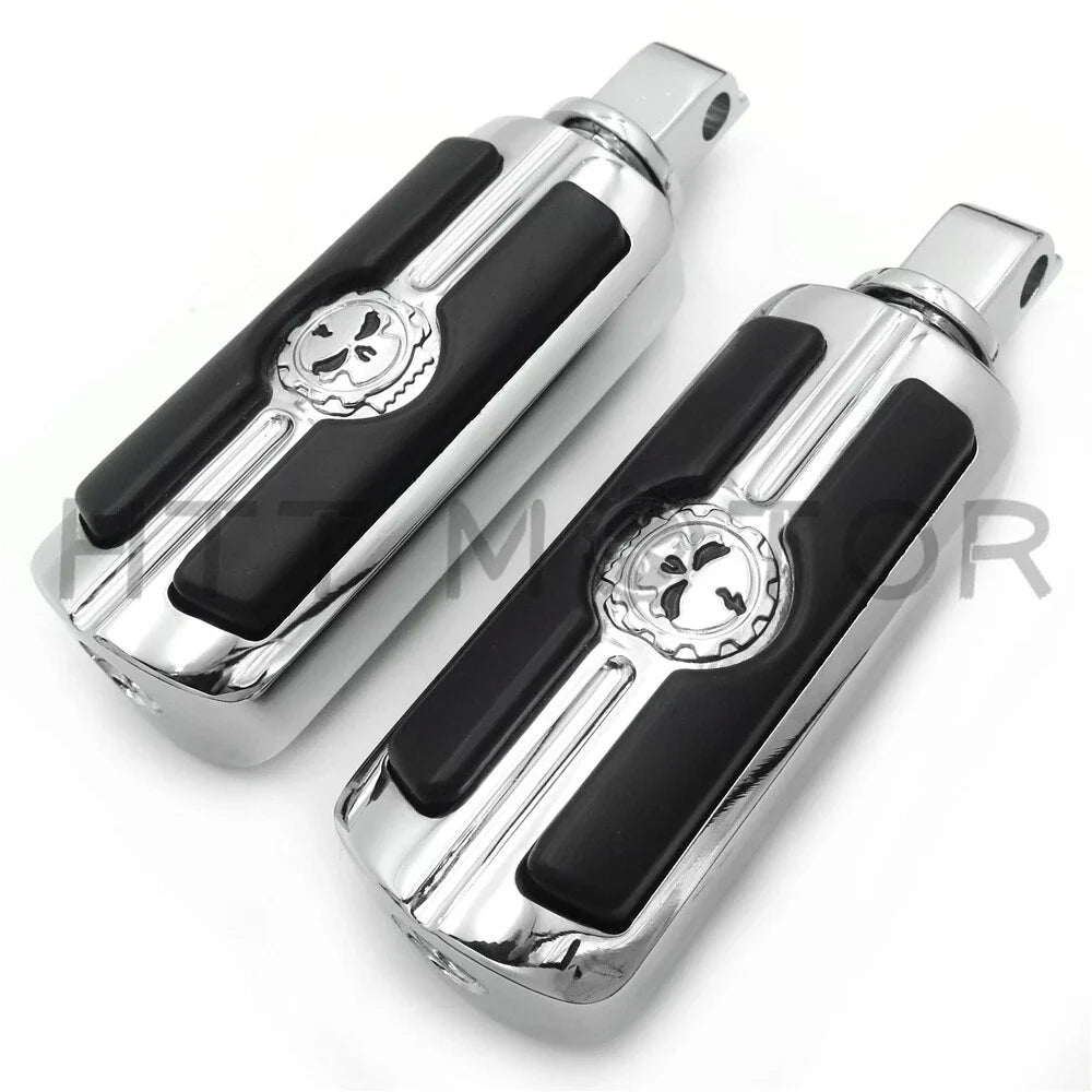 Chrome Gear Skull Footpeg for 2018-2023 Victory Cross Roads