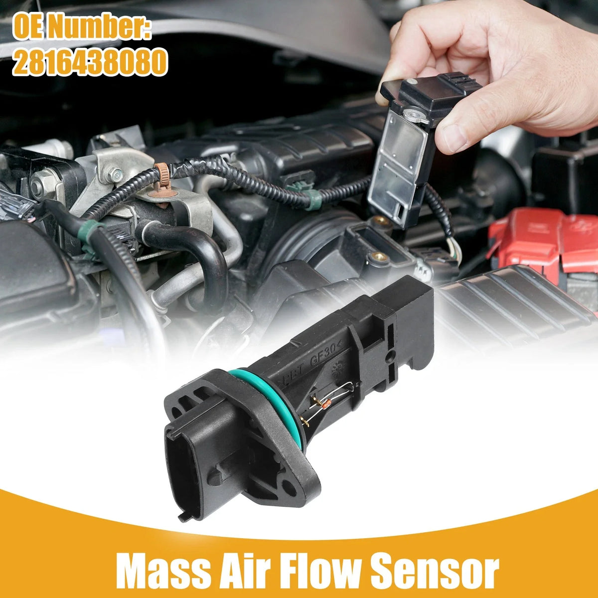Mass Air Flow Sensor No. 2816438080 for Kia Optima (2001–2006) & Hyundai Sonata (1999–2006)