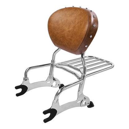 Sissy Bar Rack with Backrest Spools 12" for Indian Chieftain 2016-2022