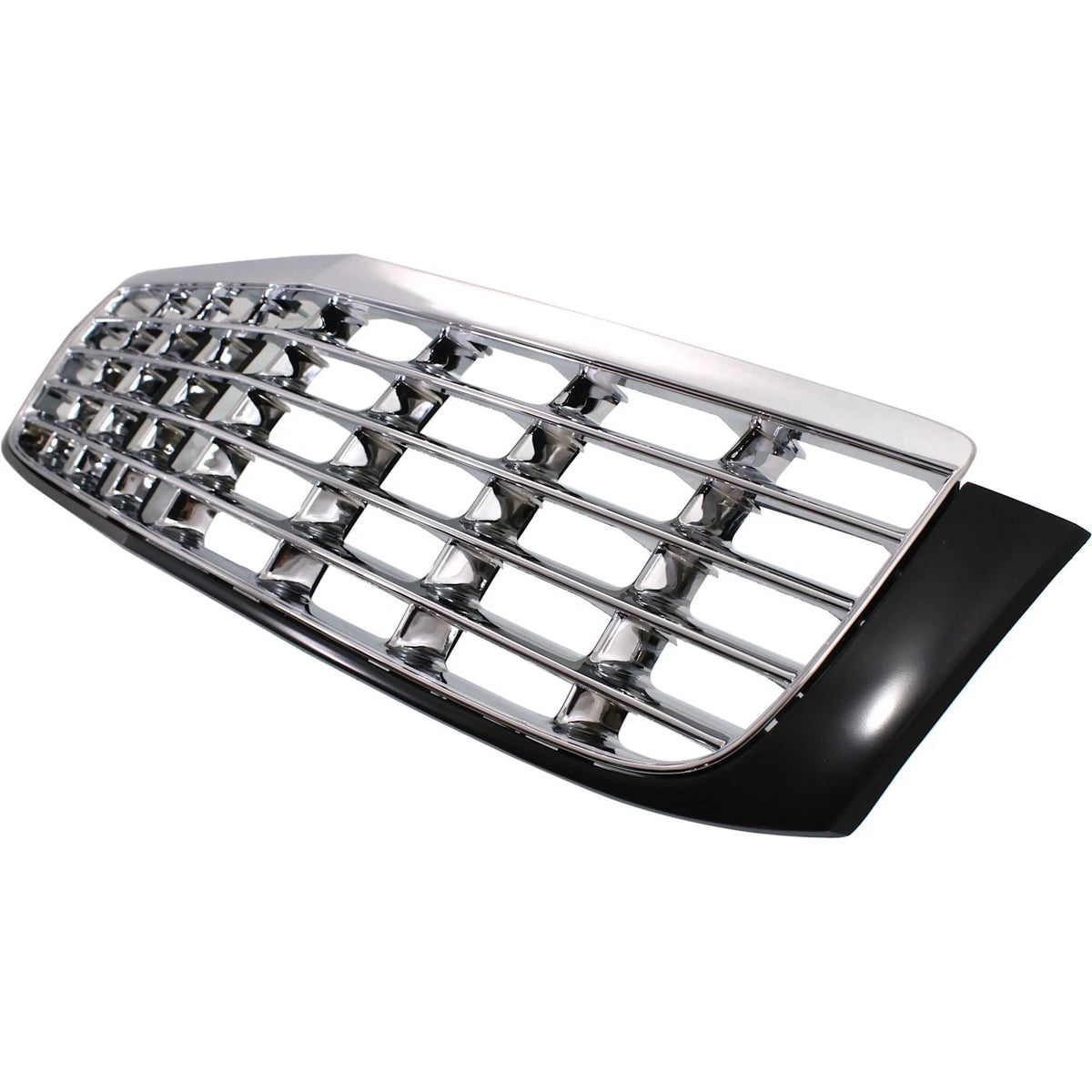 Grille for Cadillac DeVille (1997–1999) Chrome Shell, Black Insert