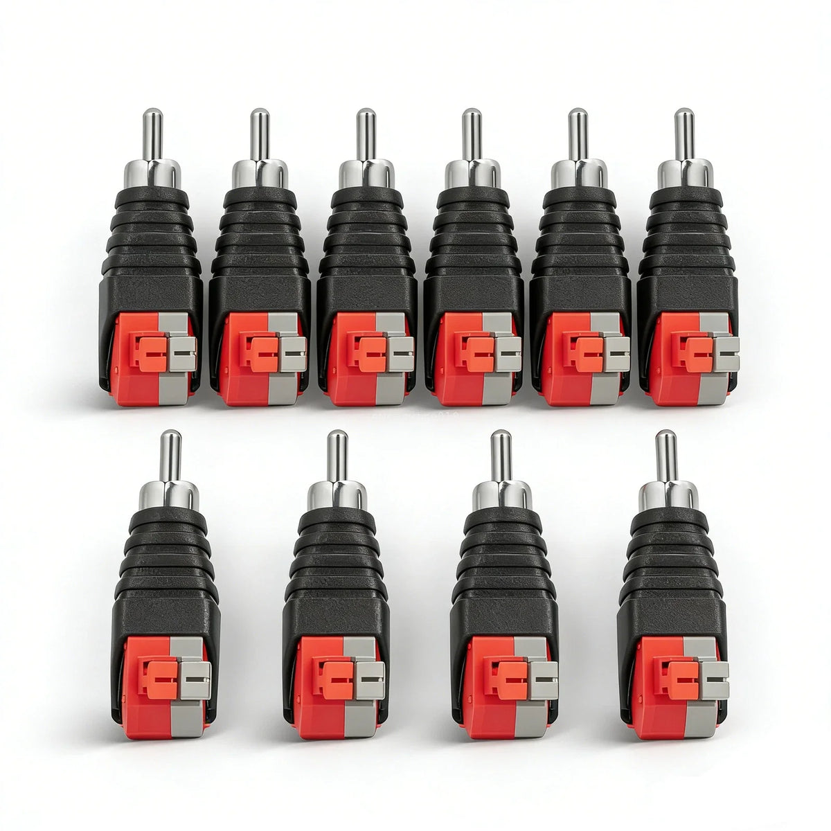 10X Converter Jack Plug RCA Male to Speaker Wire Cable