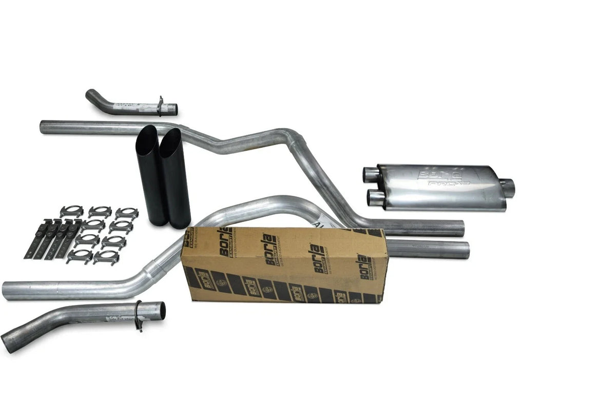 Dual Exhaust Kit for Ford F-150 (1998–2003) Black Tip