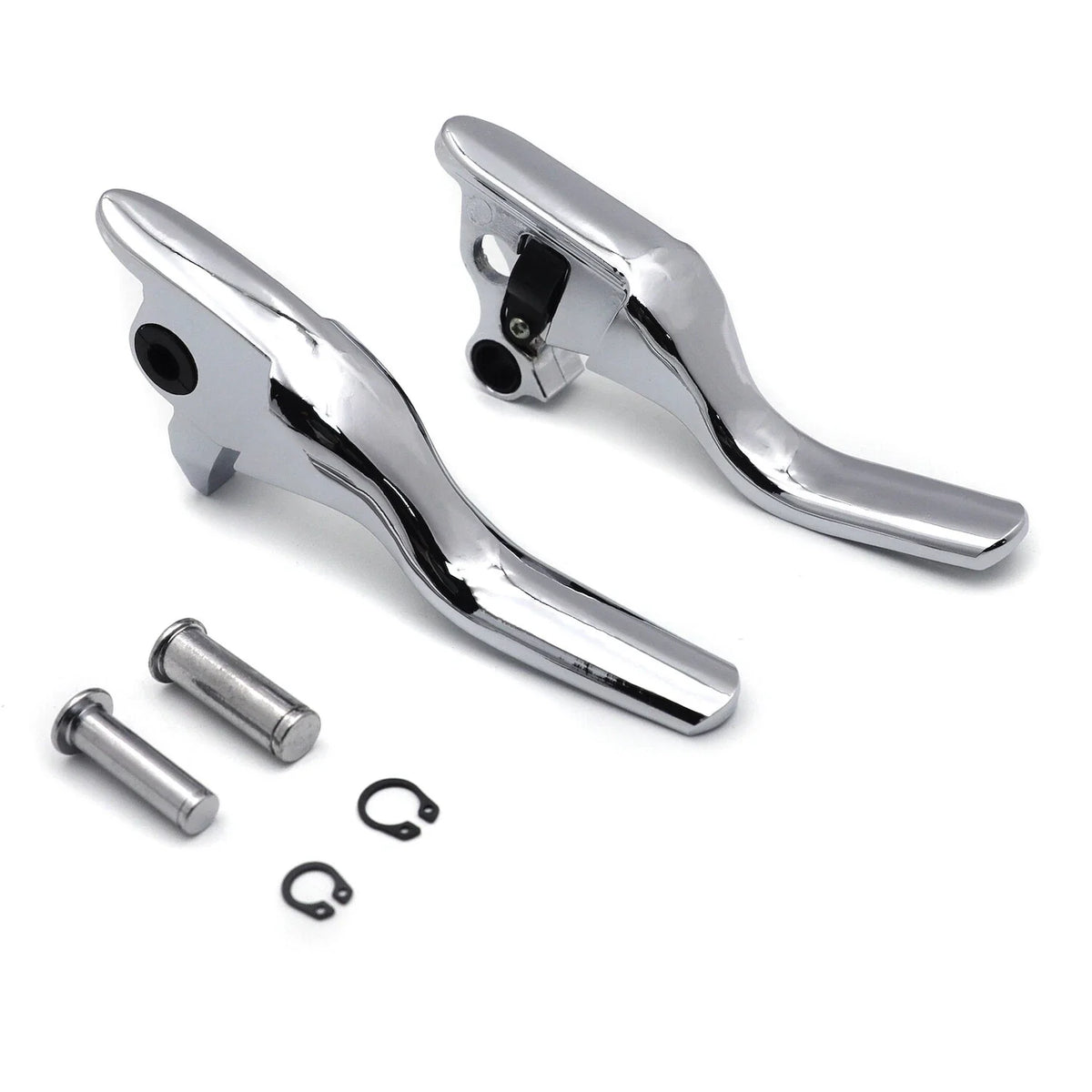 Brake Clutch Levers Set - Chrome Smooth for Harley Trike 2008-2013
