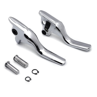 Brake Clutch Levers Set - Chrome Smooth for Harley Trike 2008-2013