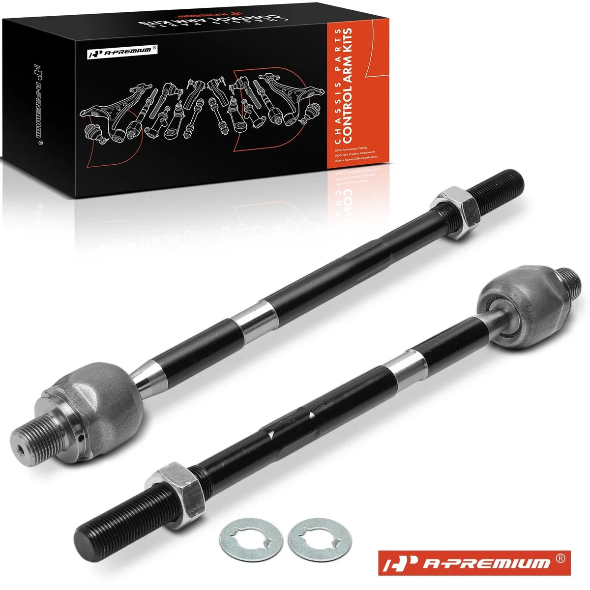 2X Front Inner Tie Rod End for Chevy Traverse GMC Acadia Buick Enclave (2009–2017)