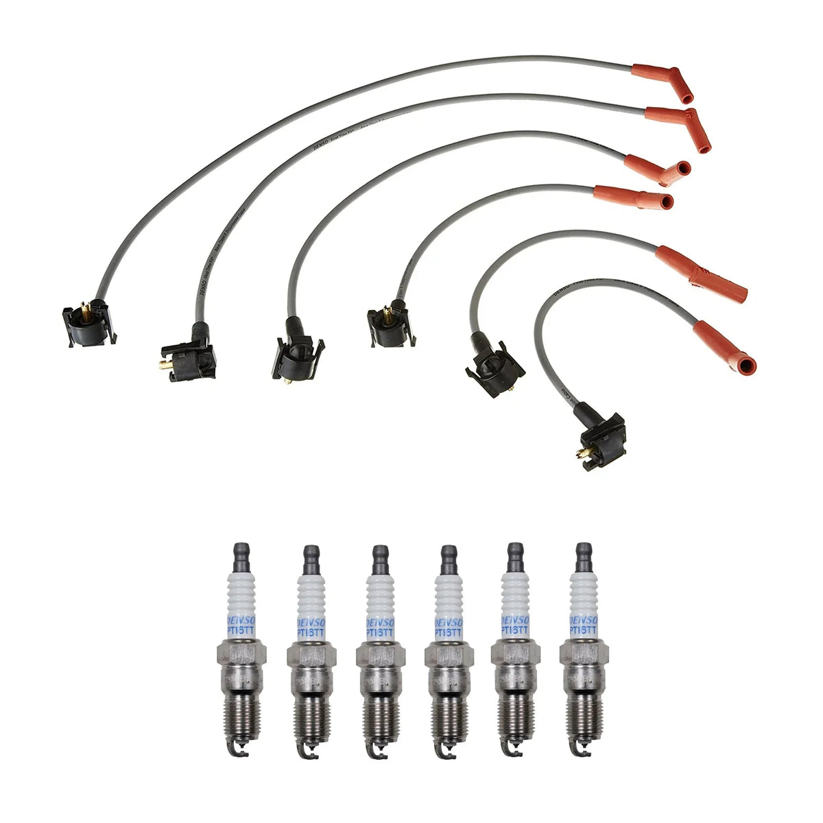 Denso Wire Set & 6 Platinum TT Spark Plugs for Ford Mazda 4.0L V6