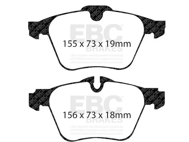 Front Brake Pad Set for Jaguar XF (2009–2015) BG578SD