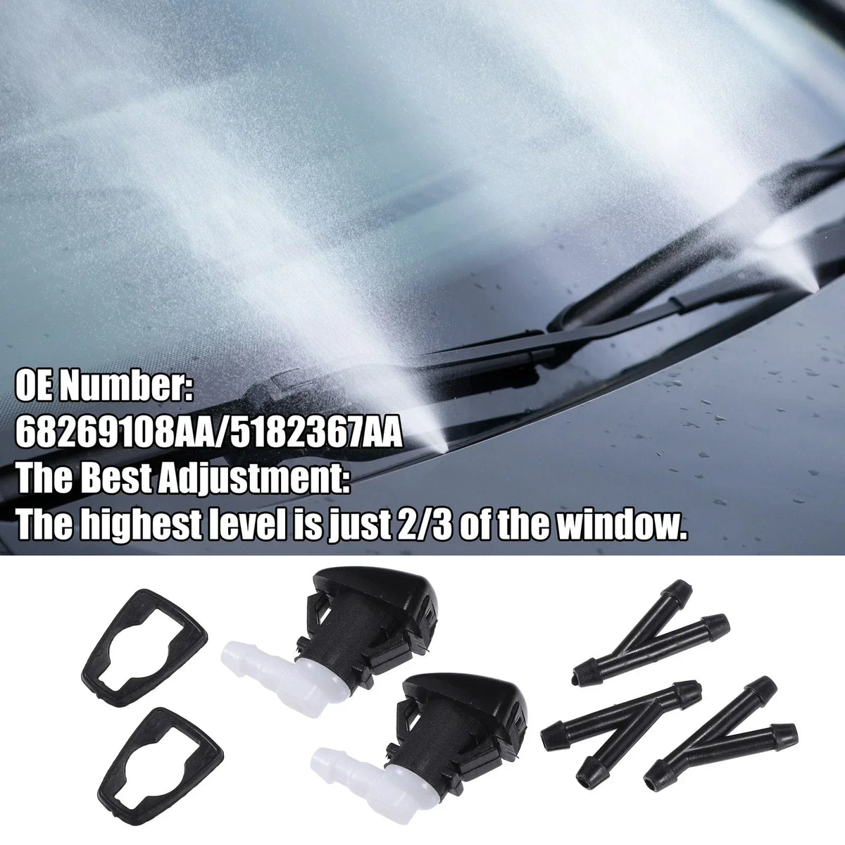 Windshield Washer Jets Set for Durango (2011-2023)